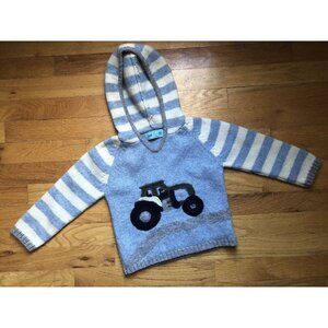 Sam & Jo Hooded Tractor Wool Sweater 4-5